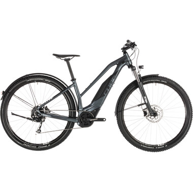 Bicicletta Ibrida Elettrica CUBE ACID HYBRID ONE 500 ALLROAD TRAPEZ Donna Grigio 2019 0